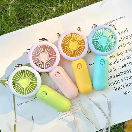 Mini ventilador orejitas con luz LED